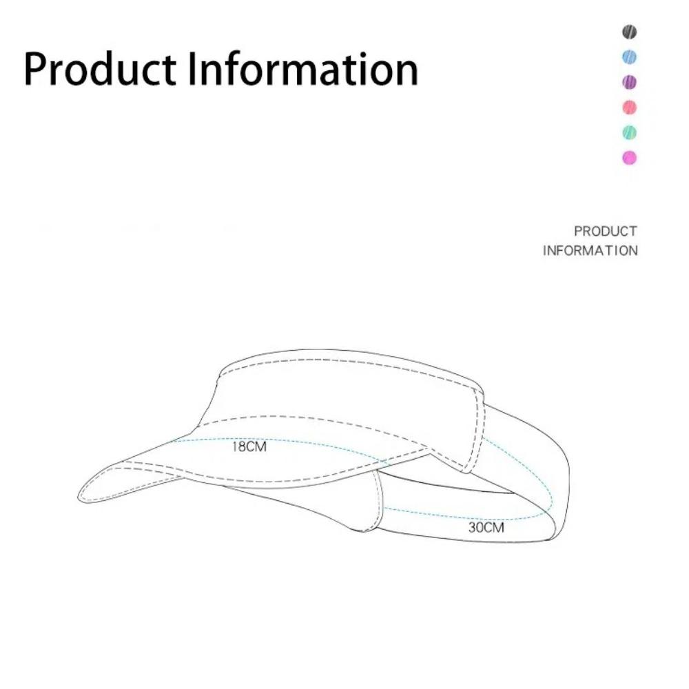 Летняя спортивная кепка-козырек Эластичный козырек от солнца Открытый козырек Велоспорт Бег