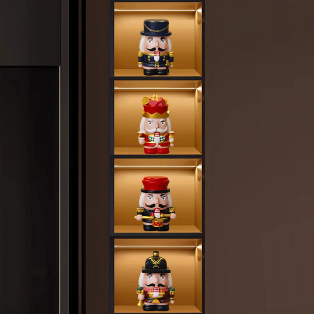 Nutcracker Soldier Money Box Resin Nutcracker Soldier Coin Bank for Saving Seasonal Cheer Multifunctional for Holiday for Kids