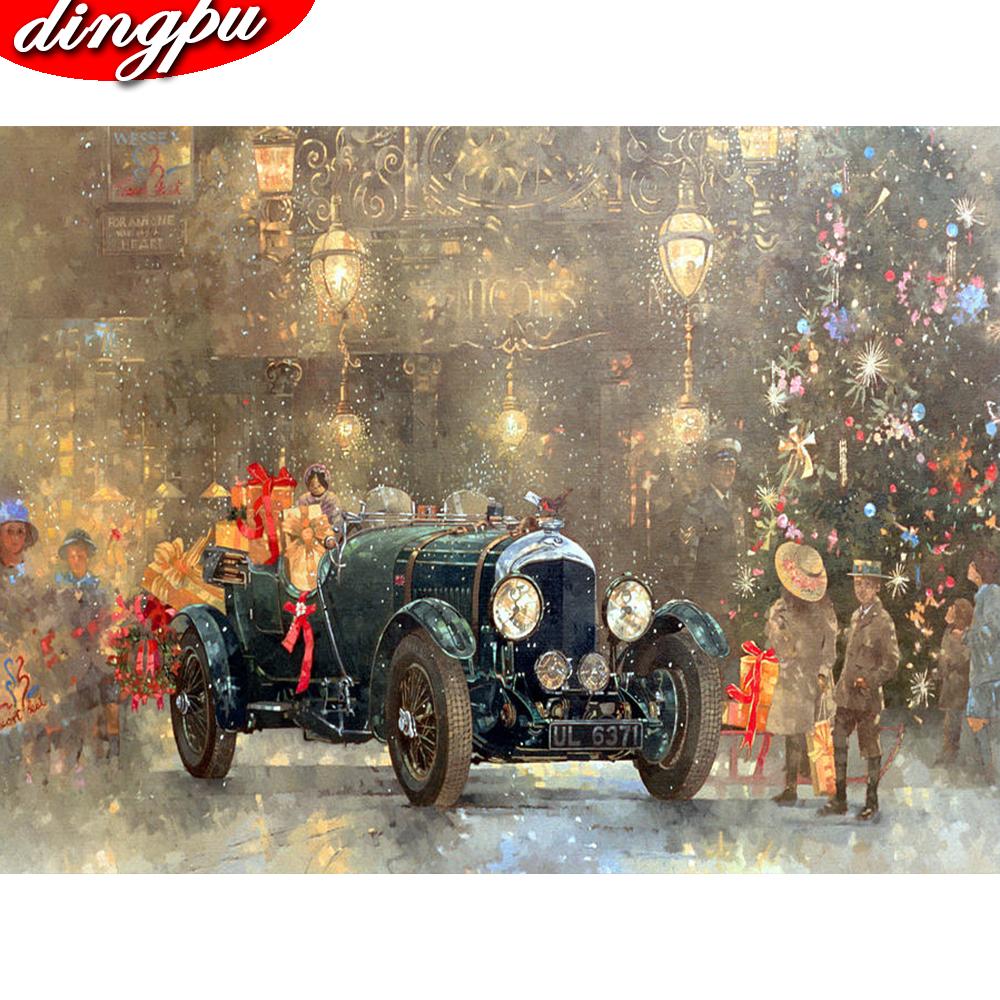 Flower DIY 5D Diamond Painting Full Round Drill Landscape Diamond Embroidery Rhinestones Mosaic Cross Stitch Home Decor Gift