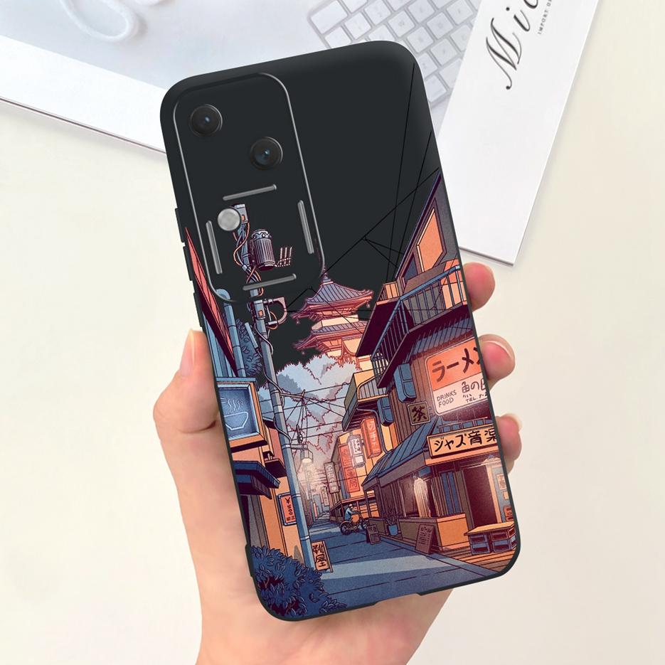 For Vivo V30 Pro Case V2319 Cute Fashion Cartoon Back Cover 6.78'' Soft Silicone Phone Case For Vivo V30 V 30 Pro VivoV30 Bumper