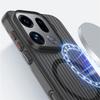 Применимо к чехлу для мобильного телефона OPPO FindX9Pro, гофрированная решетка, магнитное крепление, Reno14Pro, ледяной туман, противоударный защитный чехол