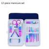 Красочный маникюрный набор из нержавеющей стали Olecranon, 15 предметов, ножи для педикюра для красоты ногтей, набор кусачек для ногтей, набор для ухода за ногтями