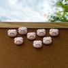 8pcs Creative Push Pin Cute Pig Soft Wooden Board Felt Photo Wall Message Board Decorative Button