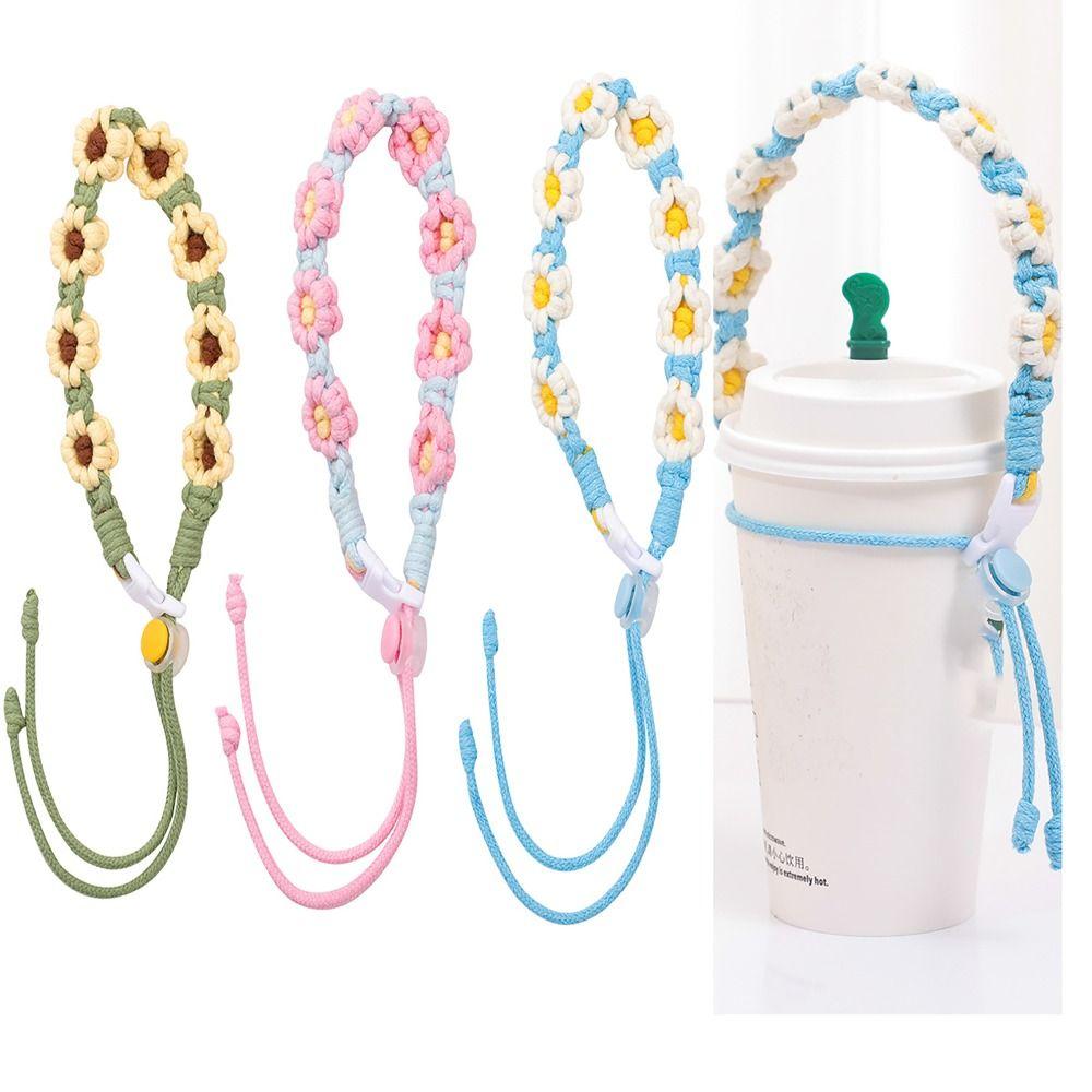 Герметичный ремешок для переноски чашки Ручной работы Аксессуар для кофейной кружки Упаковочный ремешок для чашки для кофе, молока, чая