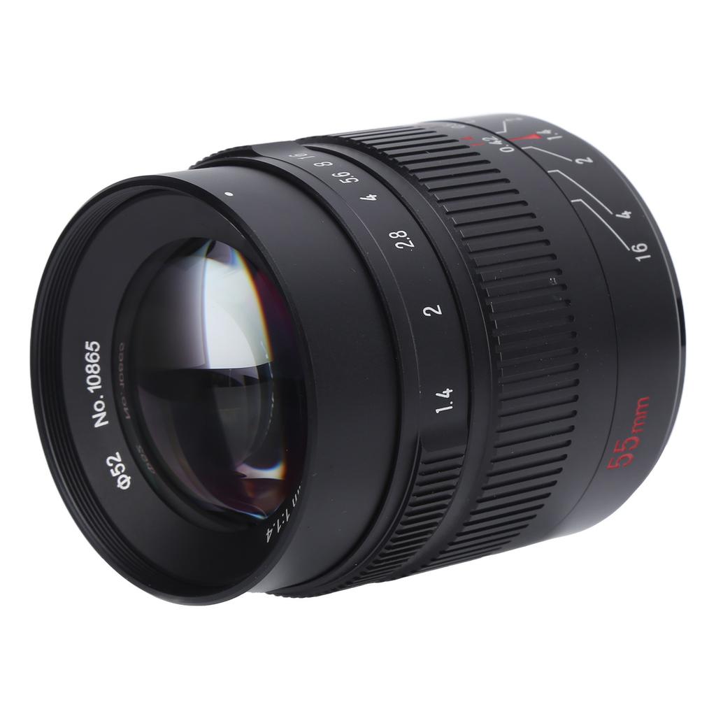 7Artisans Prime Portrait Lens 55mm F1.4 II APSC Lens E Mount Manual Focus Large Aperture for A6600