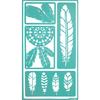 Repositionable Adhesive Stencil Feathers 11.5 X 20.5cm