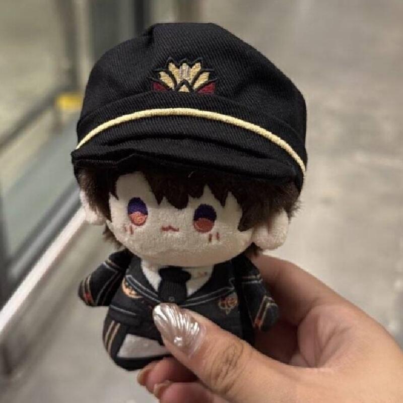 Кукла-периферия игры Love And Deepspace, персонаж Калеб, плюшевая игрушка 10 см, милая хлопковая кукла с принтом, шляпу можно снять, подарок на день рождения