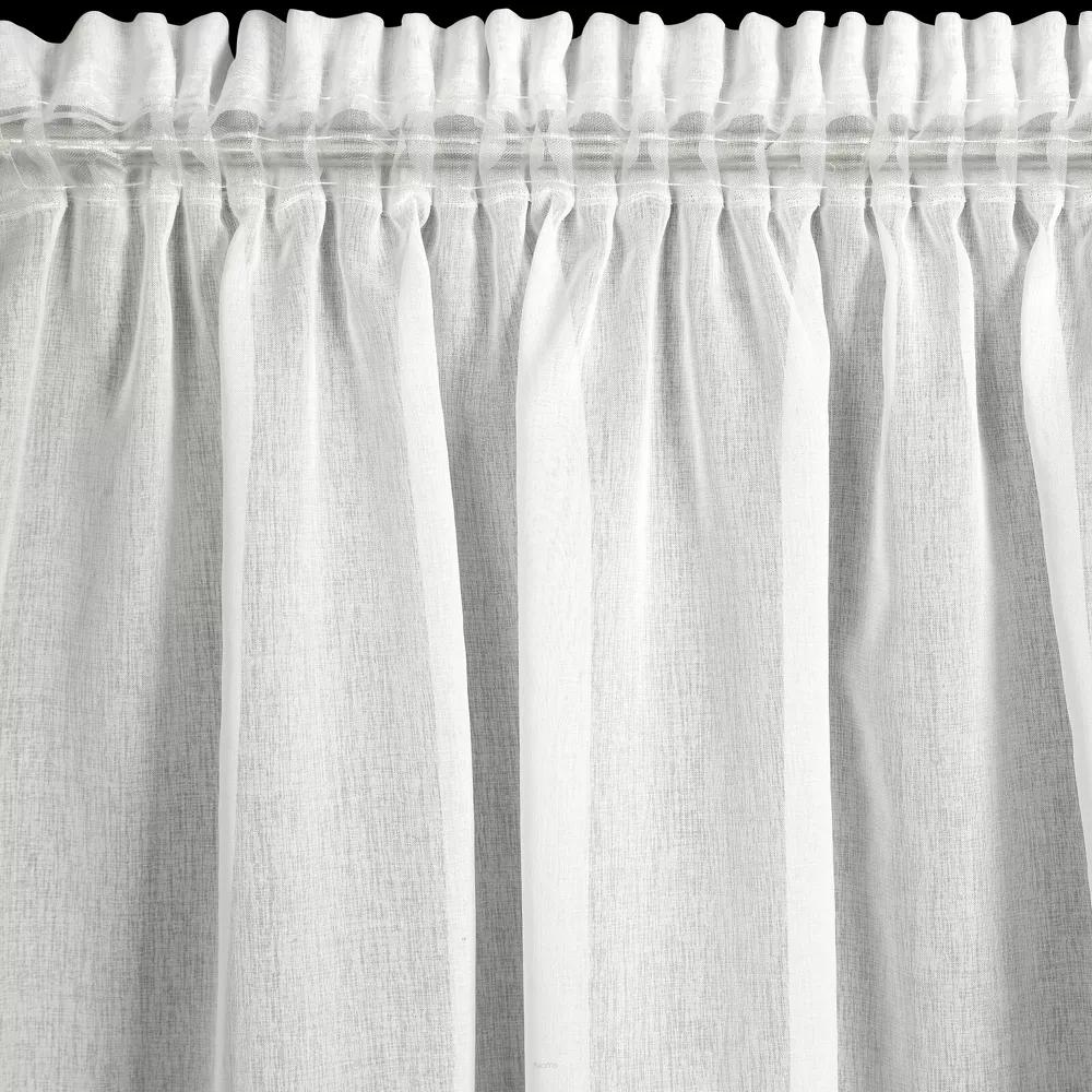Olivia Curtain 140X270 White and Silver On Eurofirany Tape