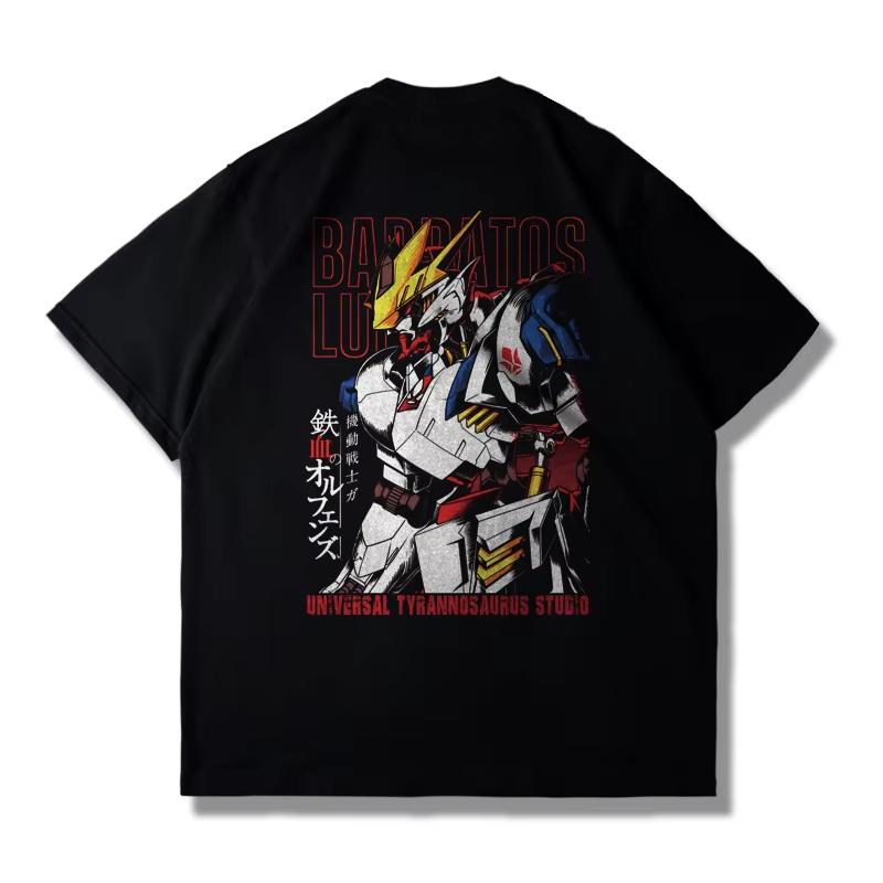 2026 Gundam Graphic T Shirts Unisexs Clothing Summer Y2k Clothes Women Short Sleeve Tee Casual Anime Streetwear Clothing Tops Ins