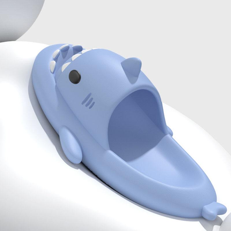 Мода Shevalues Lovely Shark Тапочки для женщин и мужчин Модные акульи пляжные сандалии для ванной комнаты Тапочки с противоскользящим покрытием для пар Домашние тапочки на плоской подошве