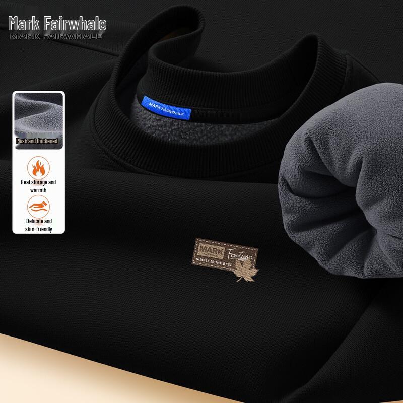 Mark Fairwhale Men's Winter Loose Fit Crewneck Sweatshirt
