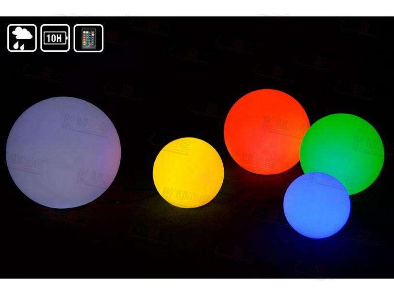 LED Luminous Sphere for Outdoor Wedding, Lawn, or Pool Party Decor