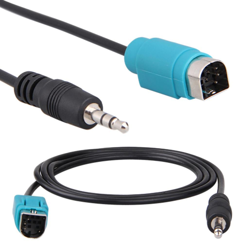 Кабель-адаптер преобразователя с разъемом AUX 3,5 мм для Alpine KCE-236B для MP3 iPhone LQ 