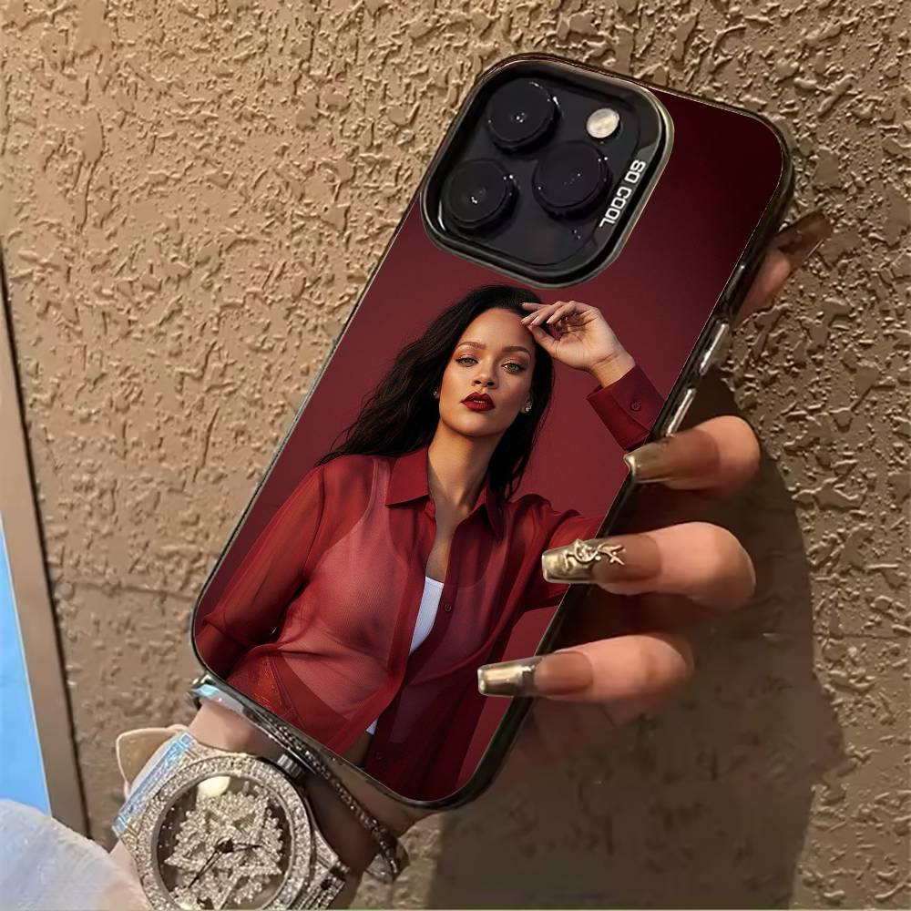 music -legend-Rihanna Phone Case For IPhone17 16 11 12 13 14 15 16 Pro Max Plus Cover Colored Silver Funda Bumber