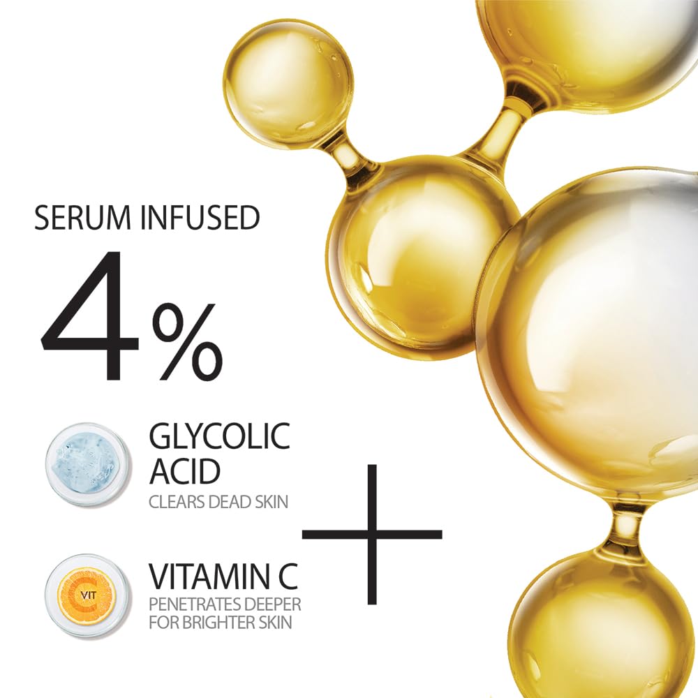 Streax Bright & Shine Face Wash 100 ml With Vitamin C Glycolic Acid Serum For Glowing Skin Daily Use