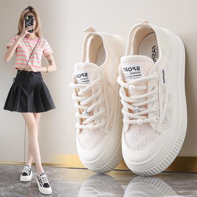 Дышащая обувь на шнуровке, женская спортивная обувь, повседневная спортивная обувь с юбками, универсальная женская обувь