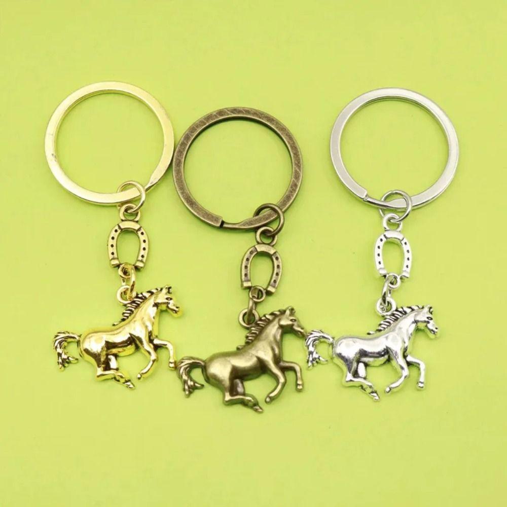 Creative Design Western Cowboy Keychain Metal Keychain Horses Pendant Keyring Key Accessory