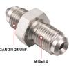 3AN Male to M10x1.0 Metric Stainless Steel Brake Clutch Adapter Fitting Connector