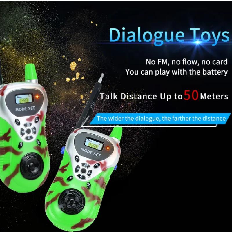 2-Piece Children's Walkie Talkie, Two-Way Remote Wireless Intercom, Universal Interactive Toy for Home