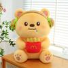Adorable Burger Fries Drooling Bear Plush Toy Pillow For Children Teens And