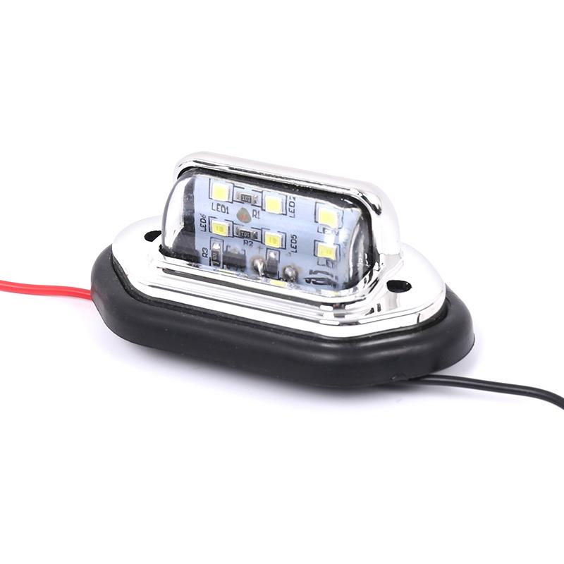 License Plate Light Motorcycle LED Car Truck LED Lights 12V/24V Bus Trailer Tail Lamp Side Bulb Signal Light for Bnw Nissan