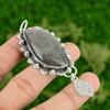 925 Silver Silver Sheen Obsidian Gemstone Ethnic Boho Bezel New Pendant Jewelry
