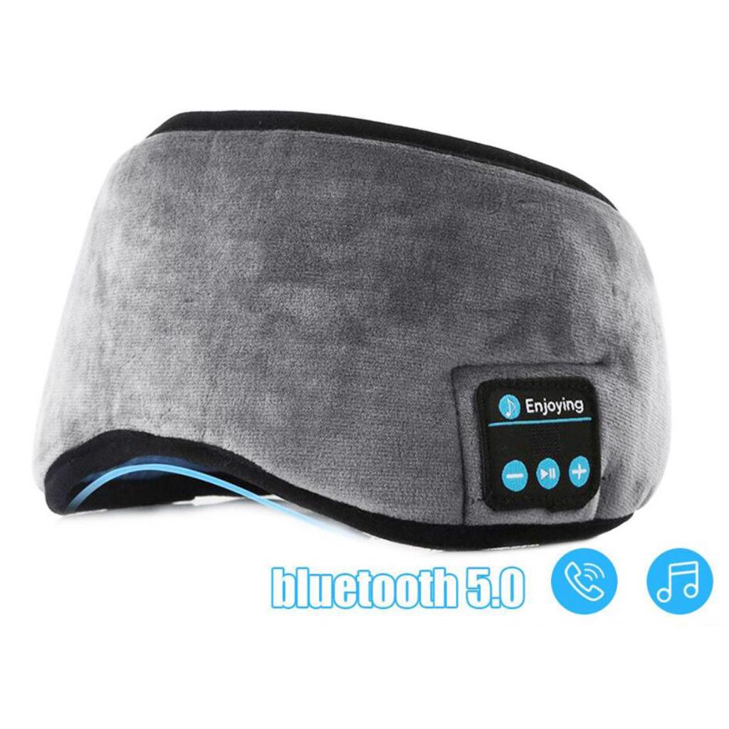 Наушники для сна, 3D-маска для глаз, Bluetooth 5.0, беспроводная музыкальная крышка с тонкими HD-динамиками, регулируемая для мужчин, женщин, спящих