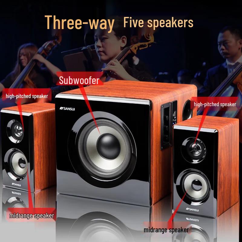 SANSUI 60B 2.1 Bluetooth Компьютерные колонки (Китайская версия)