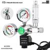 Аквариум DIY Регулятор CO2 Электромагнитный Счетчик пузырьков Система контроля CO2 Реакция Водонепроницаемый Аквариум Редуктор давления CO2