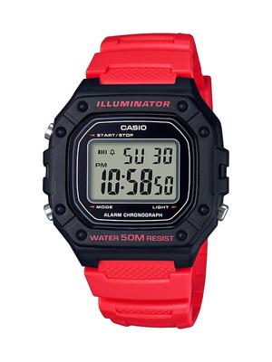 Оранжевые цифровые часы мужские W218H-4B
