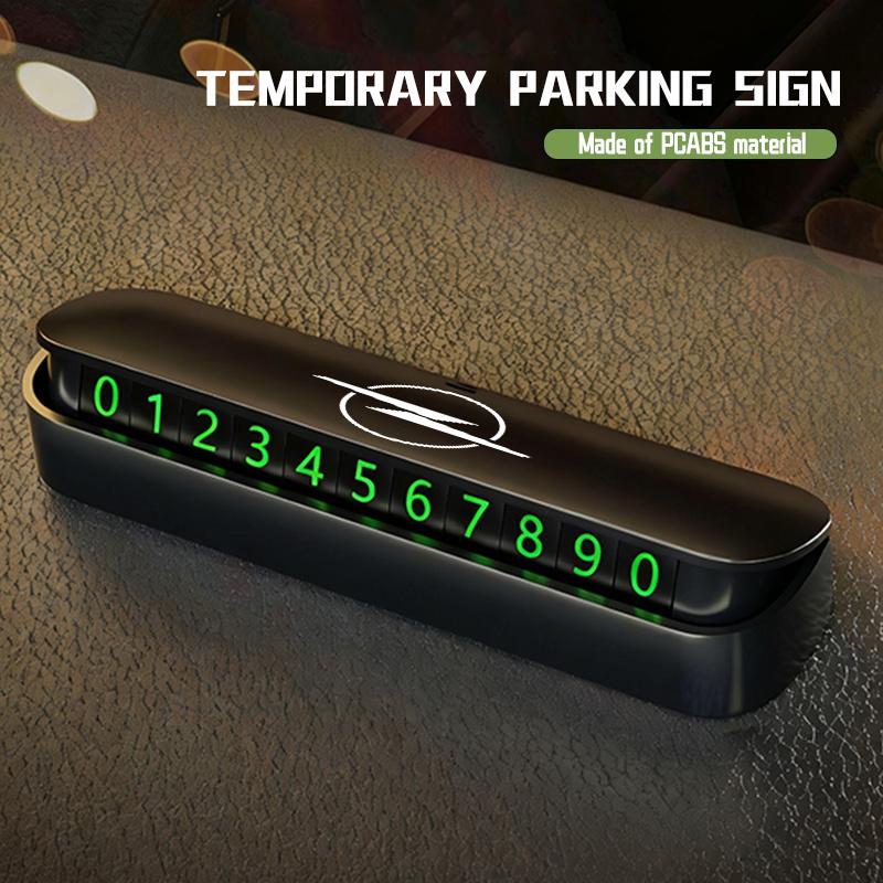 Car Temporary Parking Phone Number Digital Moving Number Plate For Opel Meriva Mokka Grandland Vectra Zafira Vivaro Antara