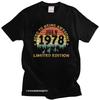 Личность Винтаж Легенды Рождаются в Июле 1978 Мужские Футболки Мягкий Хлопок Футболка Потрясающая Футболка на 42-й День Рождения Топ