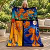 Dog Man blanket Flannel Blanket Soft Cozy Plush Throw for Sofa Bed Lightweight Home Decoration Gifts for Christmas various holidays