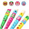 1Pc Kids Toys Cartoon Short Flute Sound Kid Woodwind Musical Instrument Type 6-Holes Recorder Wooden Flute