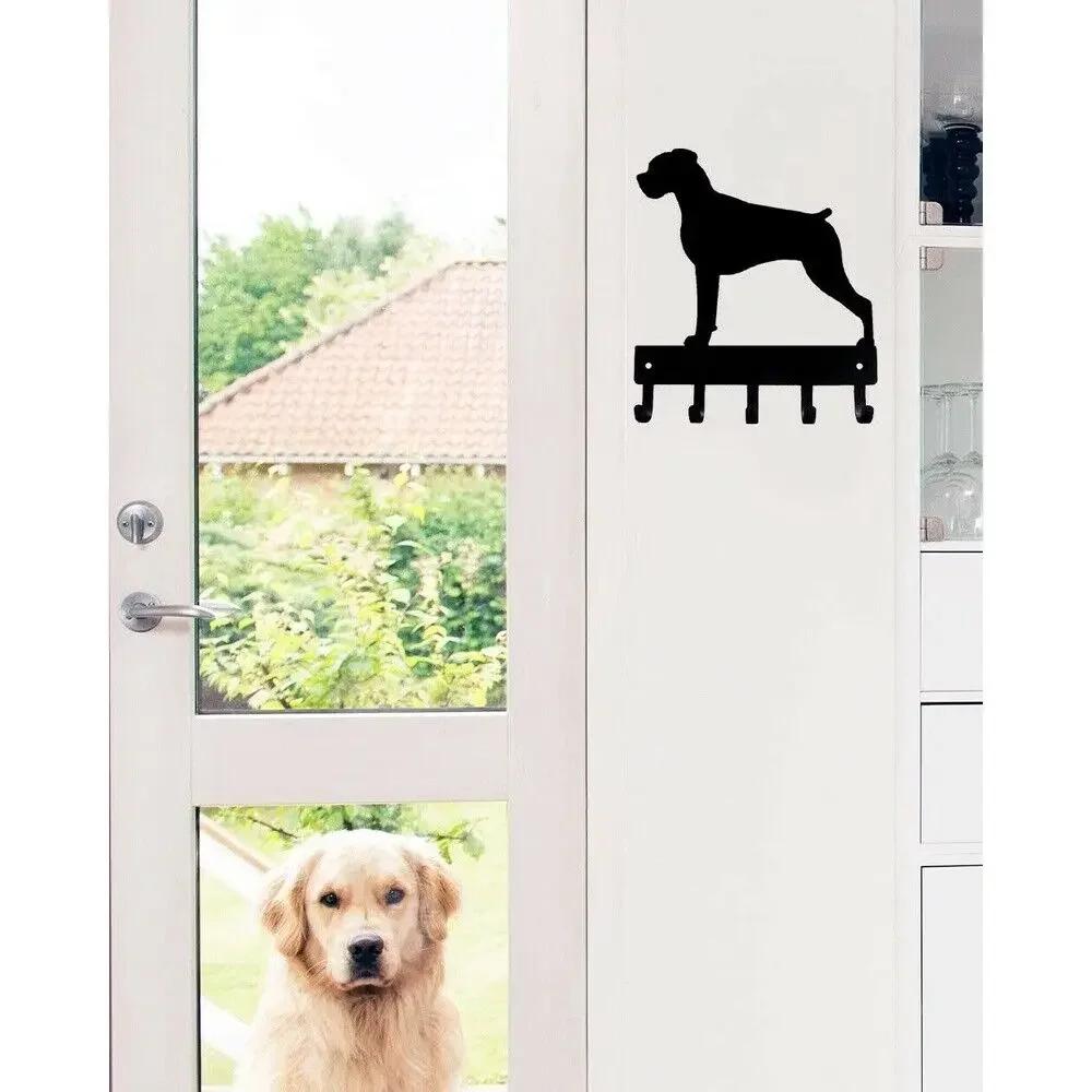 Вешалка для ключей для собак, настенное крепление, подвесное настенное украшение, идеально подходит для владельцев и любителей собак породы боксер