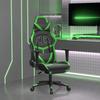 VidaXL Massage Gaming Chair with Footrest Computer Chair Armchair Adjustable Backrest and Footrest Office 345437
