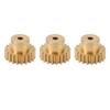 RC Motor Gear 20T M0.6 Copper RC Motor Pinion Set for 1/12 1/16 RC Cars for 370 380 390 Motors 3pcs