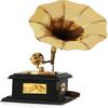 Brass Gramophone Showpiece,17 Cm, Gold,1 Piece