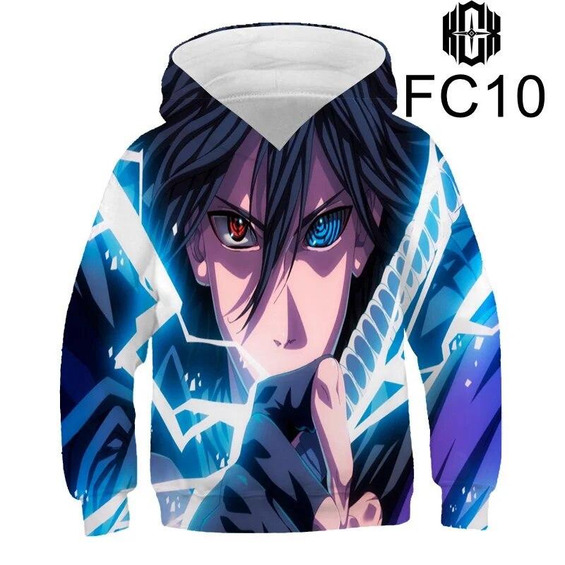 Толстовки с 3D принтом «Узумаки Наруто» для мужчин и женщин, детские толстовки для мальчиков и девочек, уличная одежда, пуловер, топы с длинными рукавами