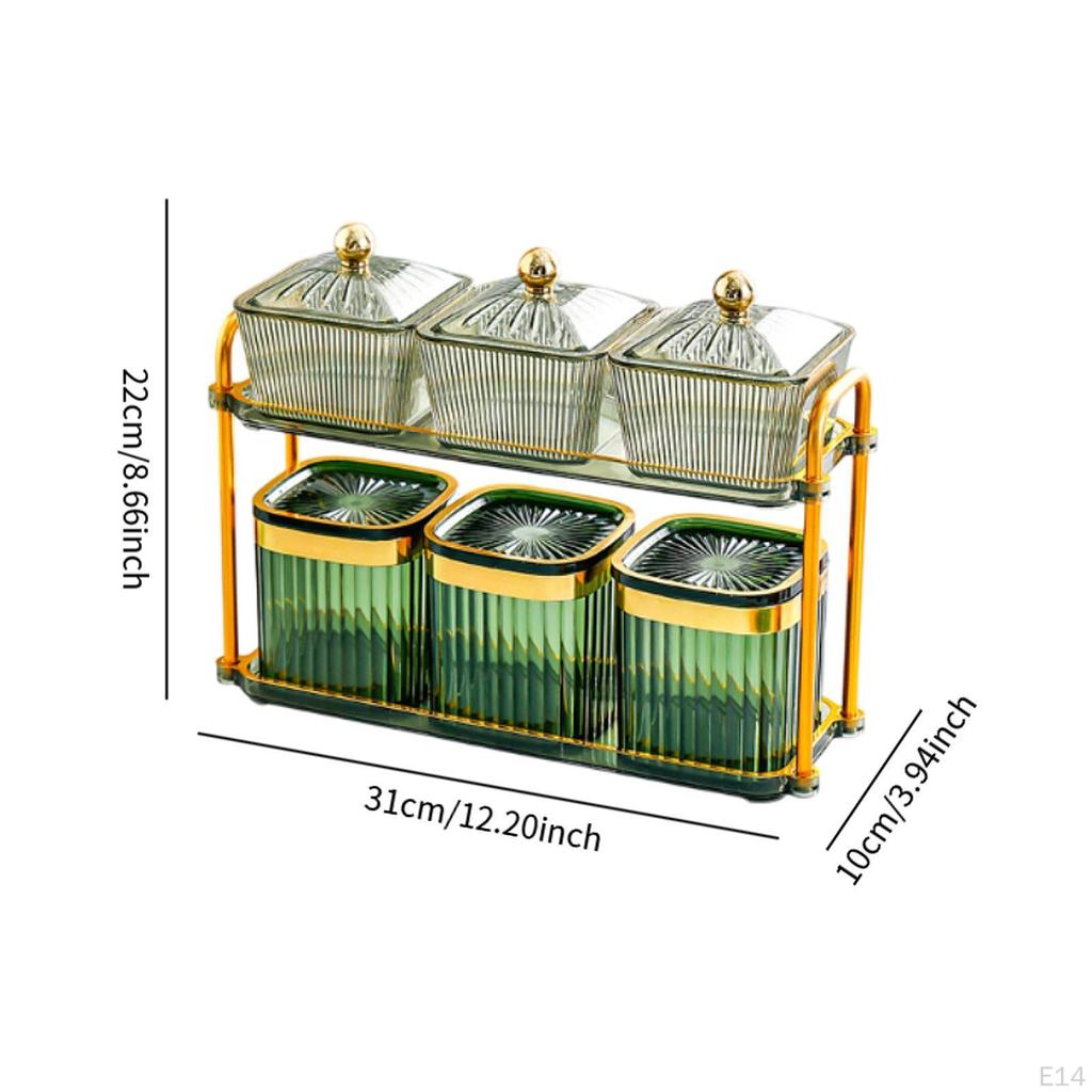 Декоративный поднос для орехов, герметичные банки для хранения, элегантная разделенная закуска, блюдо для сухофруктов