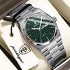 POEDAGAR Original Luxury Man Wristwatch Luminous Waterproof Stainless Steel Men's Clock Date Week Quartz Fashion Watches For Men