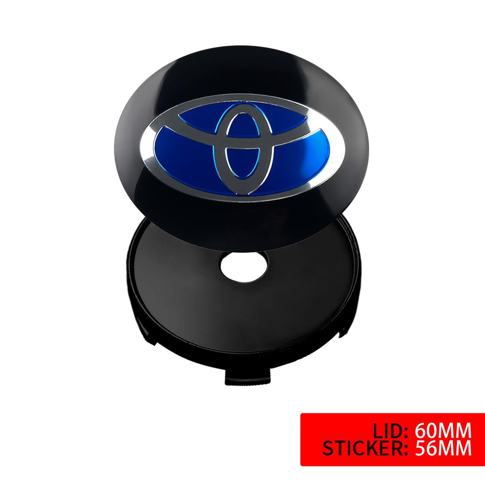 2026 Новые Для Toyota 4 шт. 56/60 мм Центральные колпачки ступицы колеса автомобиля Наклейки на крышку диска Для Toyota Avalon Mirai Avensis Prado Hilux VVT-I 4W