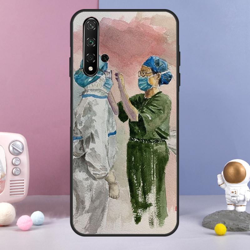 Medicine Doctor Nurse For Huawei Nova Y70 Y90 Y60 Y72 Y73 Y61 Y91 7i 8i 11i 12i 12s 9 10 SE P20 P30 P40 Lite Case