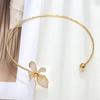 Colorful Flower Necklaces Geometric Collar Necklace Elegant Open Chokers  Girl