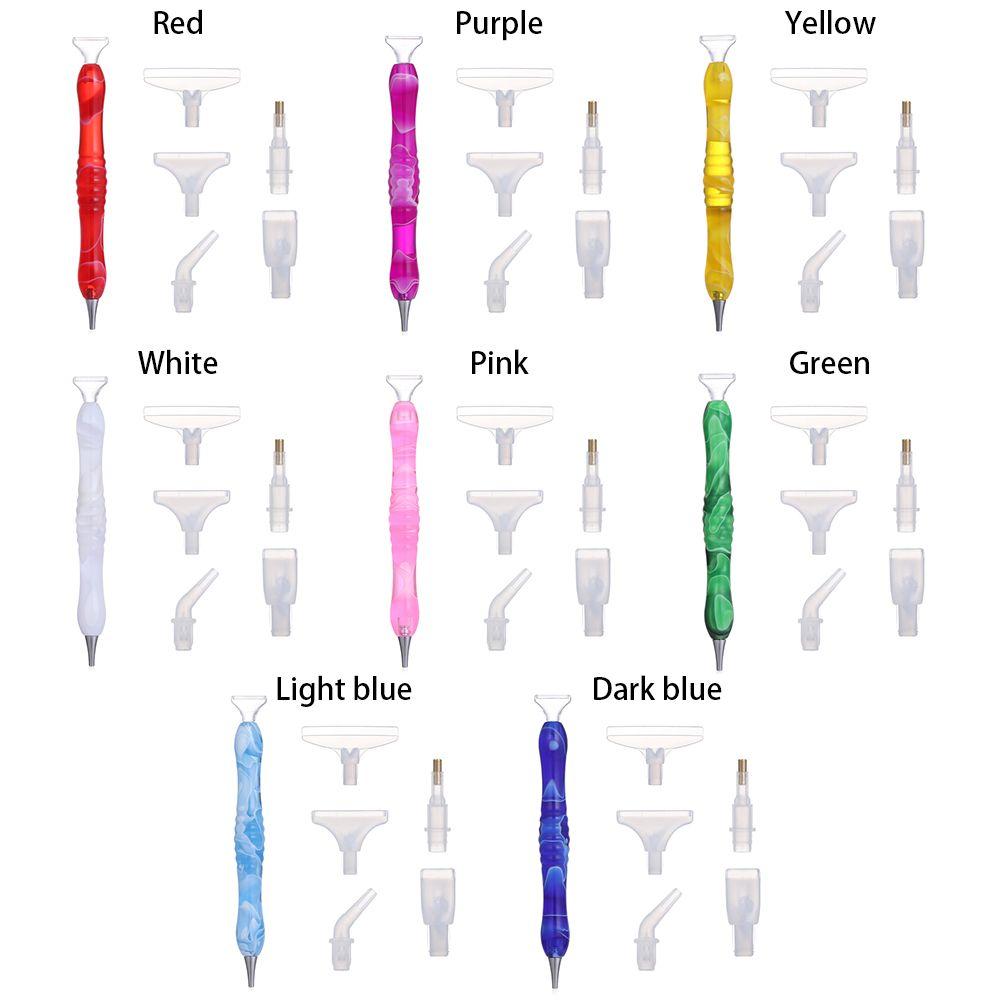 5D Resin Diamond Painting Pen Eco-friendly Alloy Replacement Pen Heads Resin Point Drill Pens Embroidery DIY Craft Nail Art