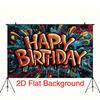 Party Backdrop Graffiti Flat Splatter Cafe Restaurant Club Garage Booths Studio Celebration Photo Booth Birthday Party Decor