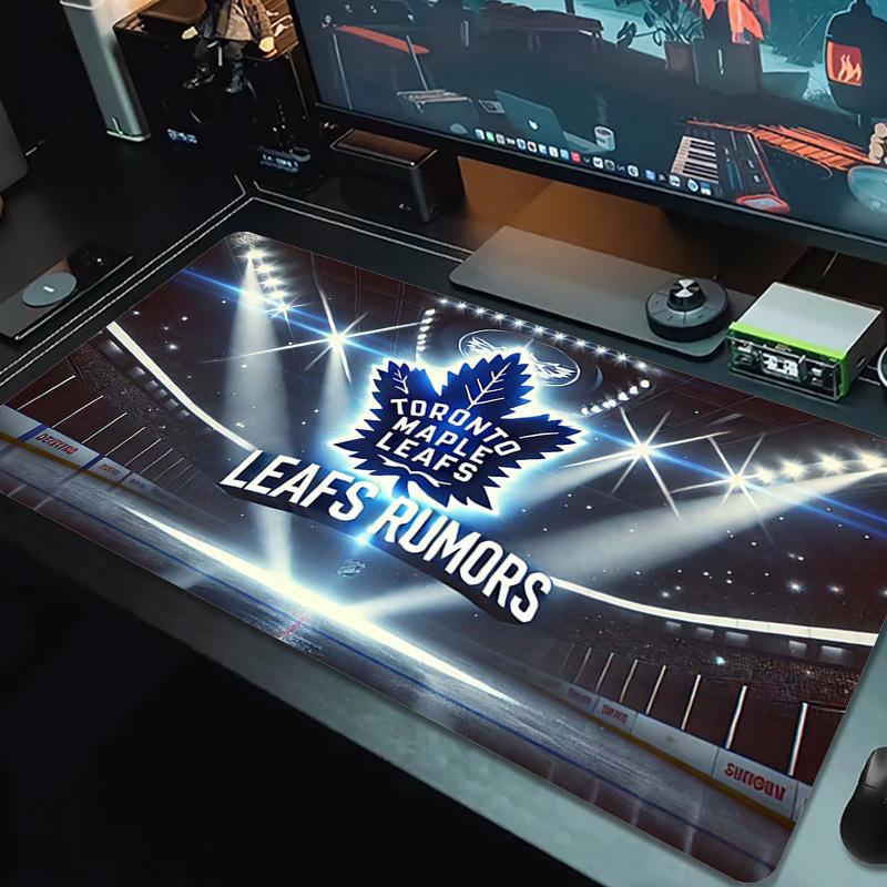 Toronto Maple Leafs Logo Color Mouse Pad Large Gaming Table Cushion Non-slip Laptop Tablet Big Mousepad XXL Mat Mini PC Playmat With Lock edge