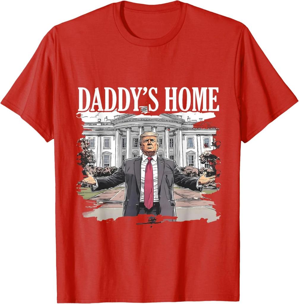 Trump Daddys Home White House 2024 Cool Present Unisex T-Shirt