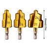 3PCS Hexagon Shank PPR Lifting Drill Bit Water Pipe Connection Tool 31/24/19mm Stepped Drill Bit Effortless Wear-resistant
