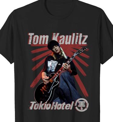 Унисекс Футболка Тома Каулитца, Подарочная Футболка с Мерчем Tokio Hotel, Тома Каулитца KH1719